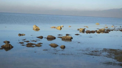 Deniz çekildi, liman ortaya çıktı