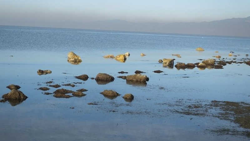 Deniz çekildi, liman ortaya çıktı