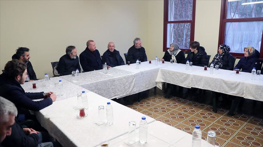 Erdoğan’dan Olçok ailesine taziye ziyareti