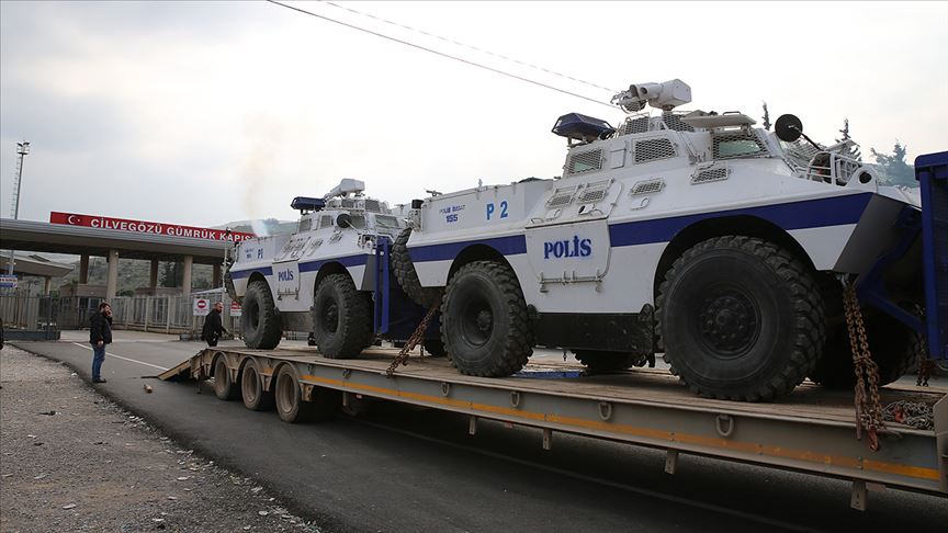 Suriye sınırına askeri sevkiyat