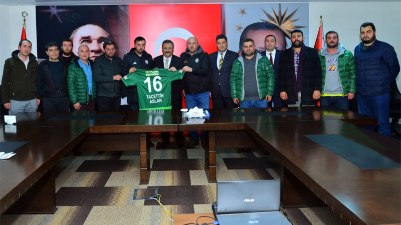 Tribün liderlerinden Aslan’a ziyaret