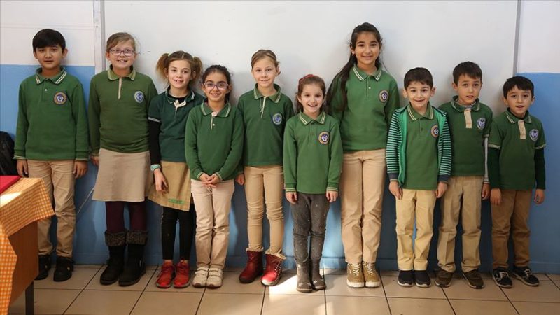 Antalya'nın Muratpaşa ilçesindeki bir devlet okulunda ABD'den Güney Afrika'ya 9