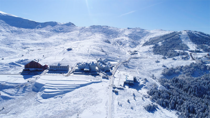 Türkiye’nin en önemli kayak ve kış turizm merkezlerinden Uludağ’da kar