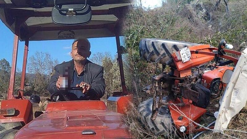 Canlı yayında şarkı çalıp göbek attı! Traktörle uçuruma yuvarlandı