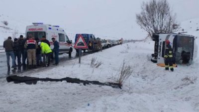 Halk otobüsü kaza yaptı! Ölü ve yaralılar var