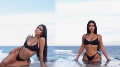 Kim Kardashian’dan bikinili paylaşım