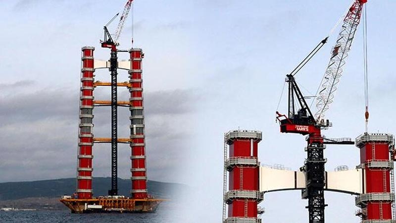 1915 Çanakkale Köprüsü 143 metreye ulaştı! 18 Mart’ta açılacak