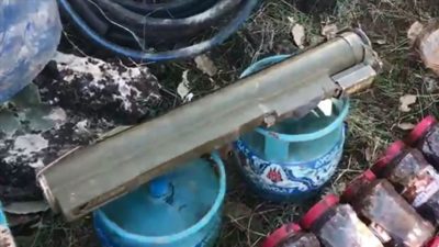 PKK’lı teröristlere ait lav silahı ele geçirildi