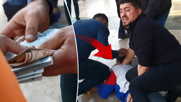 Kaçmak için paraları sokağa saçtı!