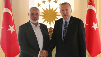 Cumhurbaşkanı Erdoğan, Hamas liderini kabul etti