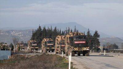 İdlib’deki gözlem noktalarına askeri sevkiyat