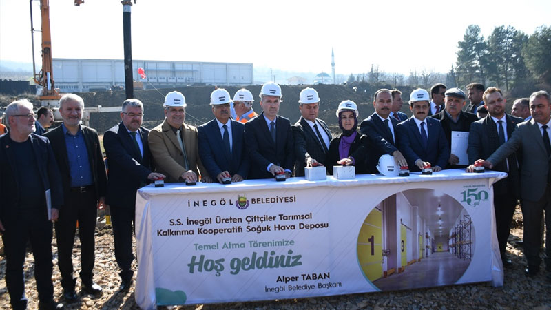 Soğuk hava deposunun temeli atıldı