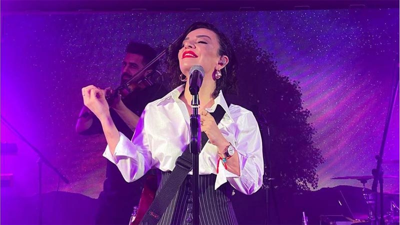 Önce kayak sonra konser