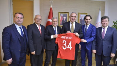 TFF heyetinden Bakan Ersoy’a ziyaret