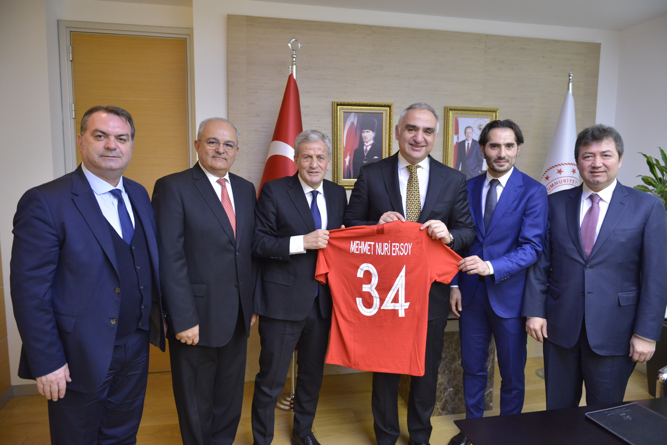 TFF heyetinden Bakan Ersoy’a ziyaret