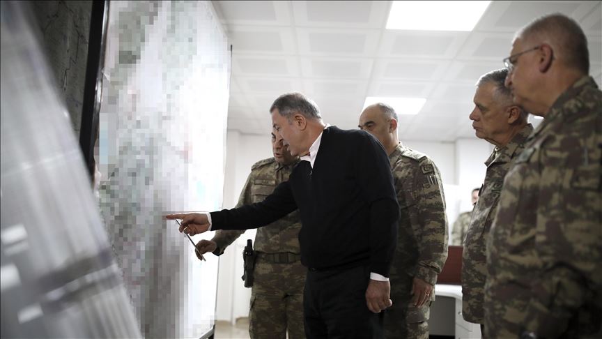 Bakan Akar ve komutanlar sıfır noktasında