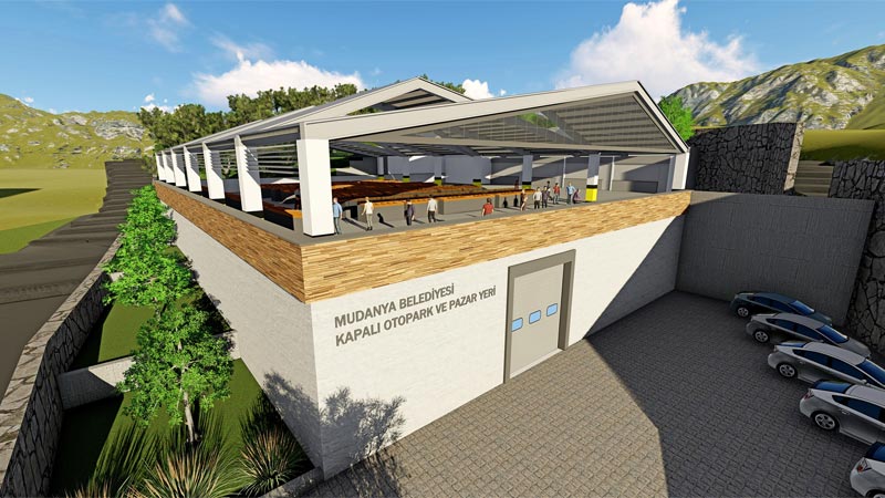 Mudanya’da kapalı pazar yeri proje çalışmaları tamamlandı Mudanya’da kapalı pazar yeri proje çalışmaları tamamlandı