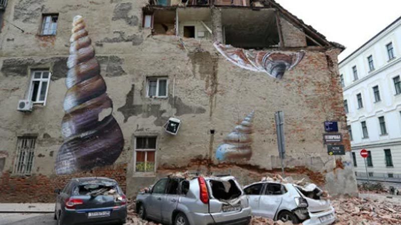 Son dakika haberine göre Hırvatistan'ın başkenti Zagreb'in kuzeyinde 6.0 büyüklüğünde