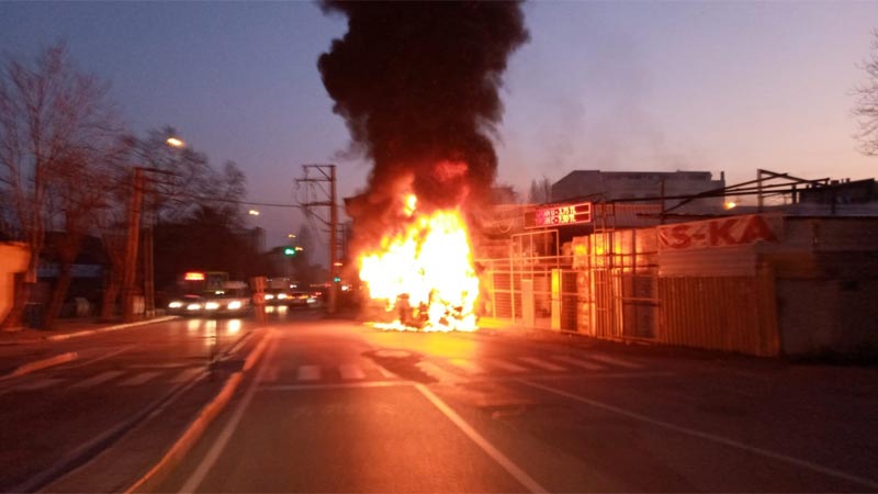 Bursa’da korku dolu anlar! Alev alev yandı