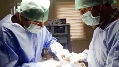 Bursa’da otomobilin çarptığı köpek ameliyat edildi