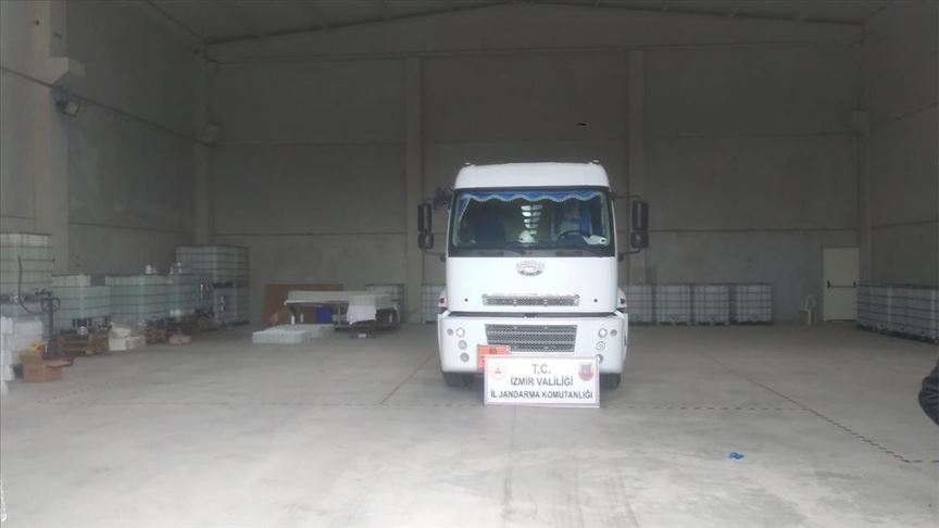 6 bin 851 litre sahte dezenfektan ele geçirildi