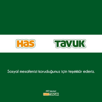 Has TAVUK’tan sosyal mesafe adımı… Has TAVUK’tan sosyal mesafe adımı…
