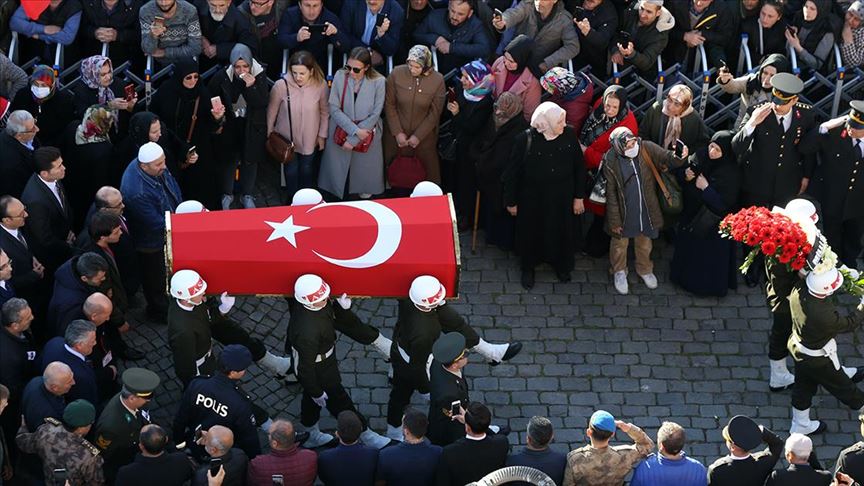 İdlib şehidine son görev