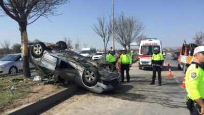 Feci kaza! Eskişehir- Bursa yolu kana bulandı…