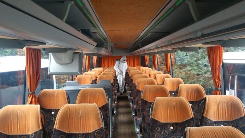 Kamu yararına kullanılan araçlar dezenfekte edildi