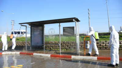 İnegöl’de dezenfekte çalışmaları başladı