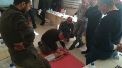 Fen İşleri personeline ilkyardım eğitimi verildi