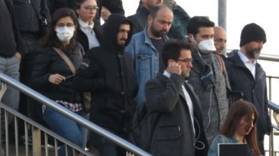 Toplu taşımada maskeli önlem