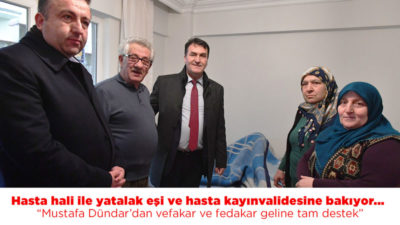 Dündar’dan fedakar geline tam destek