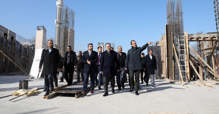 Kestel otopark ve pazar alanında hummalı çalışma