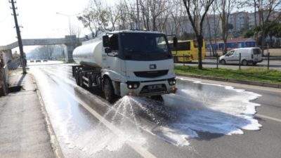 Mudanya sokakları yıkanıyor…