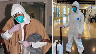 Ünlü mankenin koronavirüs önlemi! Görenler tanıyamadı