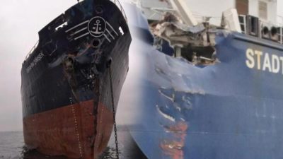 İzmit Körfezi’nde korku dolu anlar! İki kuru yük gemisi çarpıştı