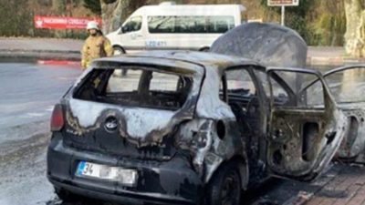 Sosyal medya fenomeninin aracı küle döndü