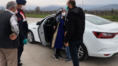 İki çocuğu ile seyahat eden sürücüye 784 lira ceza