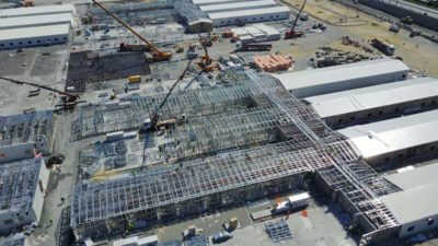 Salgın hastanesi inşaatı sürüyor