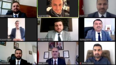 Koronavirüs süreci telekonferansla değerlendirildi