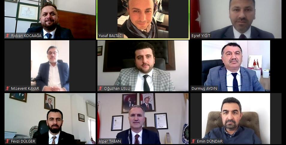 Koronavirüs süreci telekonferansla değerlendirildi