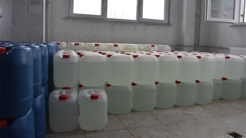 Bursa’daki liseden dev üretim! Bir ayda 200 bin litre dezenfektan…