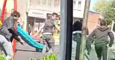 Bursa’da virüsten değil zabıtadan korktular