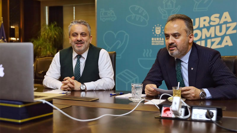 Büyükşehir Belediye Başkanı Alinur Aktaş ve AK Parti İl Başkanı