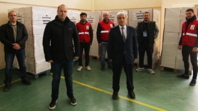 BALKANTÜRKSİAD’dan 200 aileye gıda kolisi