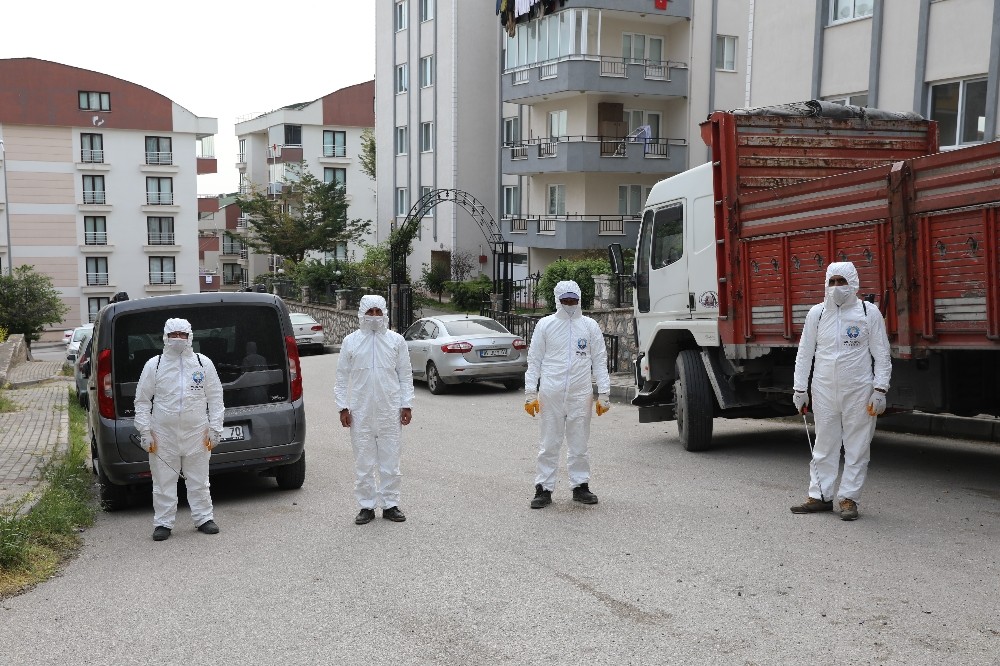 Günde 5 bin binayı dezenfekte ediyorlar Günde 5 bin binayı dezenfekte ediyorlar