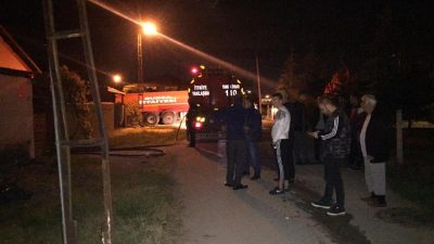 İnegöl’de geceyi alevler aydınlattı