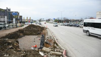 Yaya üst geçidi için çalışmalar başladı