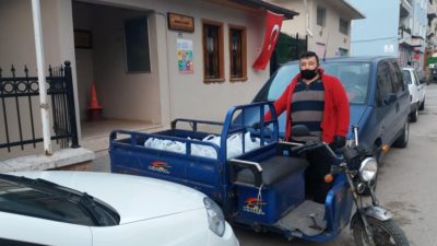 Muhtarın vefâ timi iş başında